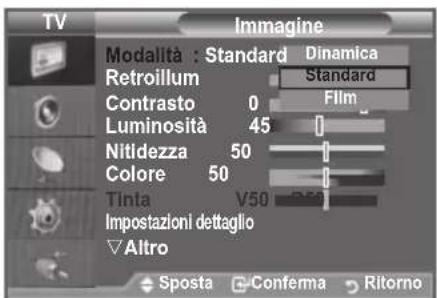 SAMSUNG LE46B550A5WQU - Modifica dello standard dell'immagine - 2