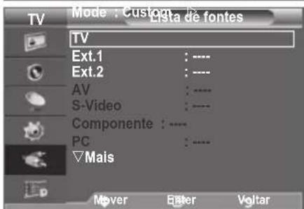 SAMSUNG LE46B550A5WQU - Seleccionar a fonte - 2