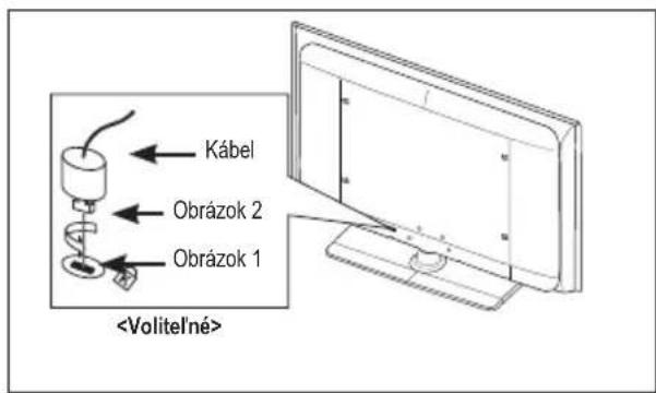 SAMSUNG LE46B550A5WQU - Použitie zabezpečovacieho Kensington zámku proti odcudzeniu (v závislosti od modelu) - 1