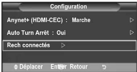 SAMSUNG LE46B550A5WQU - Recherche d'appareils Anynet+ et basculement entre des apparéils - 2