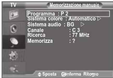 SAMSUNG LE46B550A5WQU - > Modalità del canale - 2