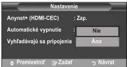 SAMSUNG LE46B550A5WQU - Automaticé vypinanie zariadenia so systémom Anynet+ pri vypnuti televizora - 1