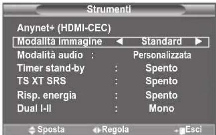 SAMSUNG LE46B550A5WQU - Impostazioni rapide - 1