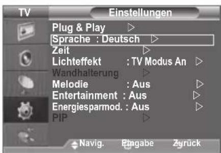 SAMSUNG LE46B550A5WQU - Sprache auswahlen - 1