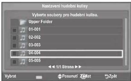 SAMSUNG LE46B550A5WQU - Nastavení hudební kulisy: - 1