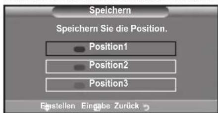 SAMSUNG LE46B550A5WQU - Abspeichern der Position - 3