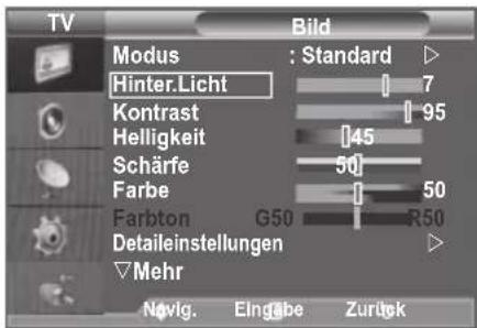 SAMSUNG LE46B550A5WQU - Bild einstellen - 1