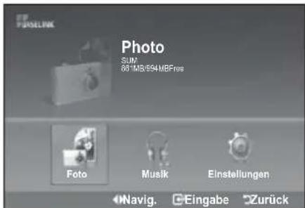 SAMSUNG LE46B550A5WQU - Verwenden der FOTO (JPEG)-Liste - 1