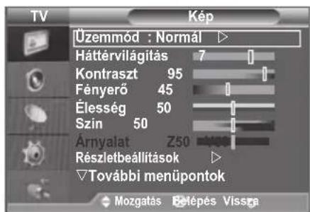 SAMSUNG LE46B550A5WQU - A menu megtekintése - 1