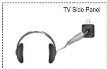 SAMSUNG LE46B550A5WQU - Connecting Headphones (Sold separately) - 1