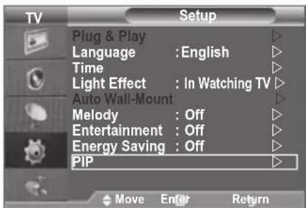 SAMSUNG LE46B550A5WQU - Viewing the Picture In Picture (PIP) - 1