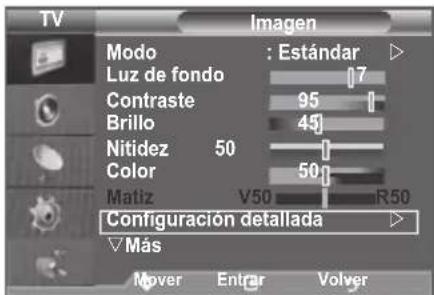 SAMSUNG LE46B550A5WQU - Configuración detallada de los values de laImagen - 1