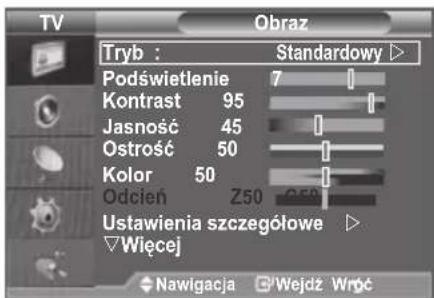 SAMSUNG LE46B550A5WQU - Przegladanie menu - 1