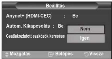 SAMSUNG LE46B550A5WQU - Anynet+ eszkozok automatikus kikapcsolasa a TV keszulek kikapcsolasakor. - 1