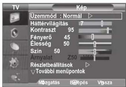 SAMSUNG LE46B550A5WQU - Képtípus módosítása - 2