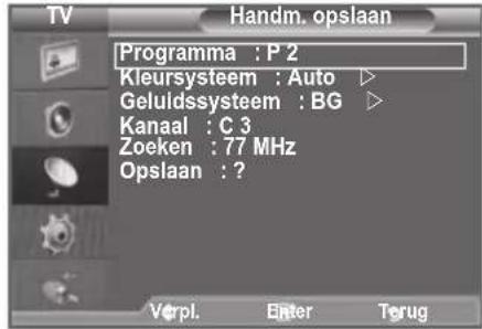 SAMSUNG LE46B550A5WQU - Kanalen handmatig opslaan - 2