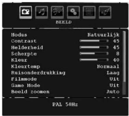 SALORA LCD 3231 DVX - Beeldmenu - 1