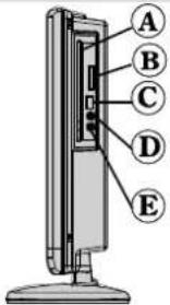 SALORA LCD 3231 DVX - Boutons du panneau de contrôle du DVD - 1