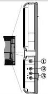 SALORA LCD 3231 DVX - Viewing the Connections - Side Connectors - 1