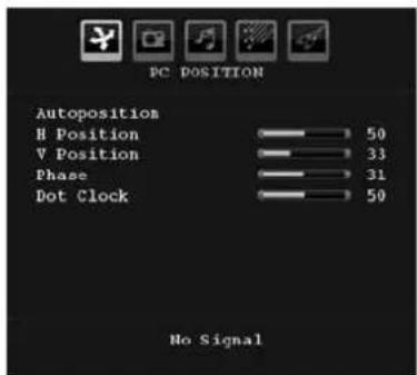 SALORA LCD 3231 DVX - PC Position Menu - 1
