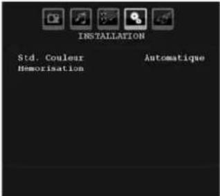 SALORA LCD 3231 DVX - Menu Installation dans les modes AV - 1