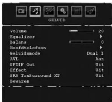 SALORA LCD 3231 DVX - Geluidsmenu - 1