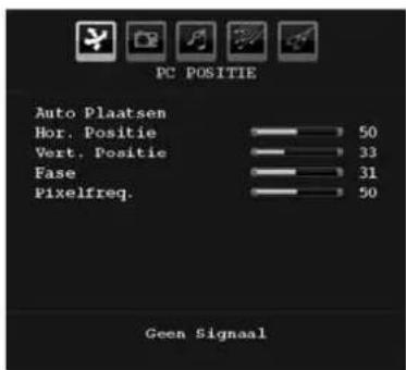 SALORA LCD 3231 DVX - PC-positiemenu - 1
