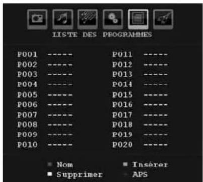 SALORA LCD 3231 DVX - Tableau des programmes - 1