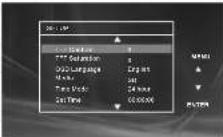 SALORA DPF 7112 - Systeeminstellingen - 2