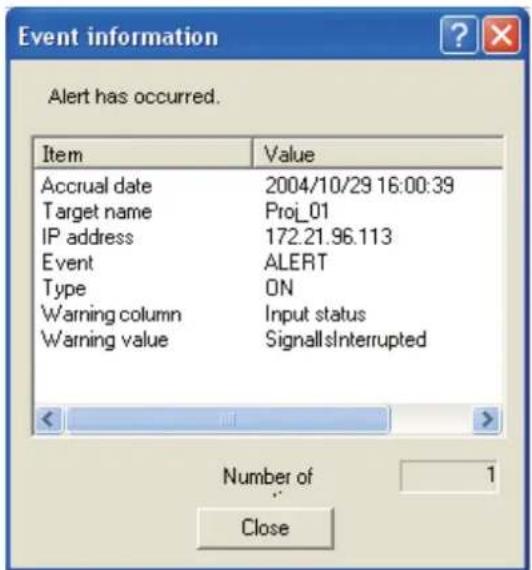 SANYO PLCXU301A - Display warning dialogue - 1
