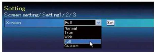 SANYO PLCXU301A - Screen setting - 1