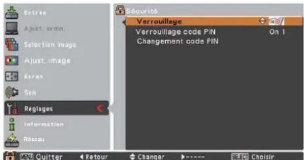 SANYO PLCXU301A - Verrouillage - 7