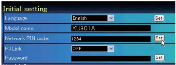 SANYO PLCXU301A - Configuration du Code PIN réseau - 1