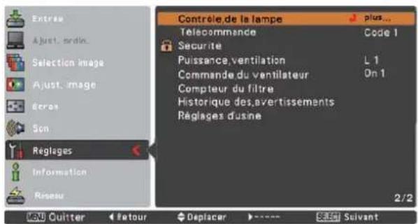 SANYO PLCXU301A - Pour changer le code de la télécommande: - 1