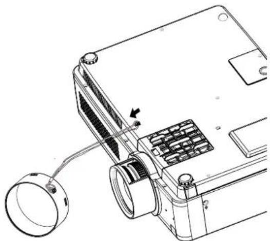 SANYO PLCXU301A - Fixation du capuchon de lentille - 1