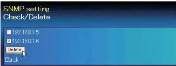 SANYO PLCXU301A - Pour vérifier et supprimer l'adresse de trap - 1