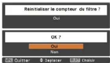 SANYO PLCXU301A - Remise à zéro du compteur du filtré - 3
