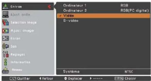 SANYO PLCXU301A - Opération par Menu - 1
