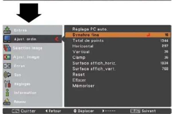 SANYO PLCXU301A - Surface affich.vert. - 3
