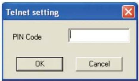 SANYO PLCXU301A - Configuration du mot de passé de Telnet - 1
