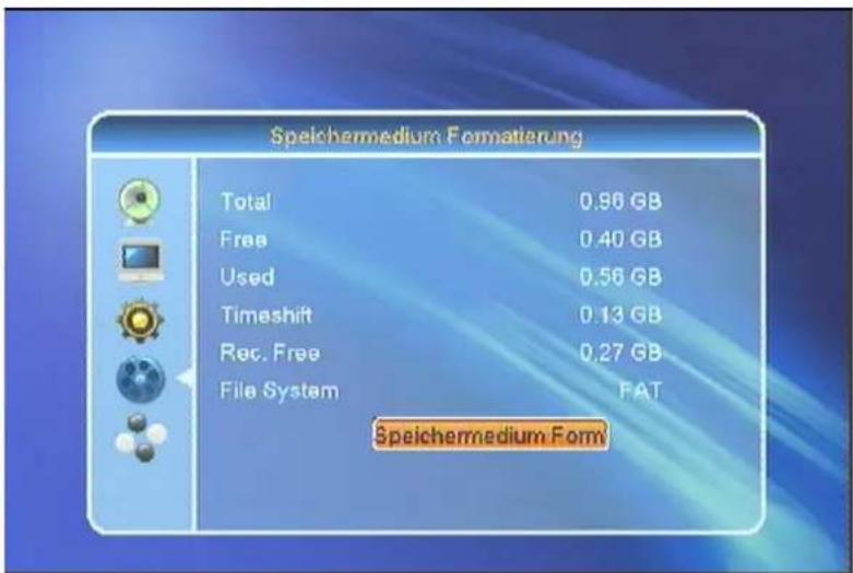 SetOne EasyOne SHD 4U - Speichermedium Formatierung - 1