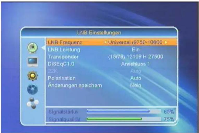 SetOne EasyOne SHD 4U - LNB Settings - 1