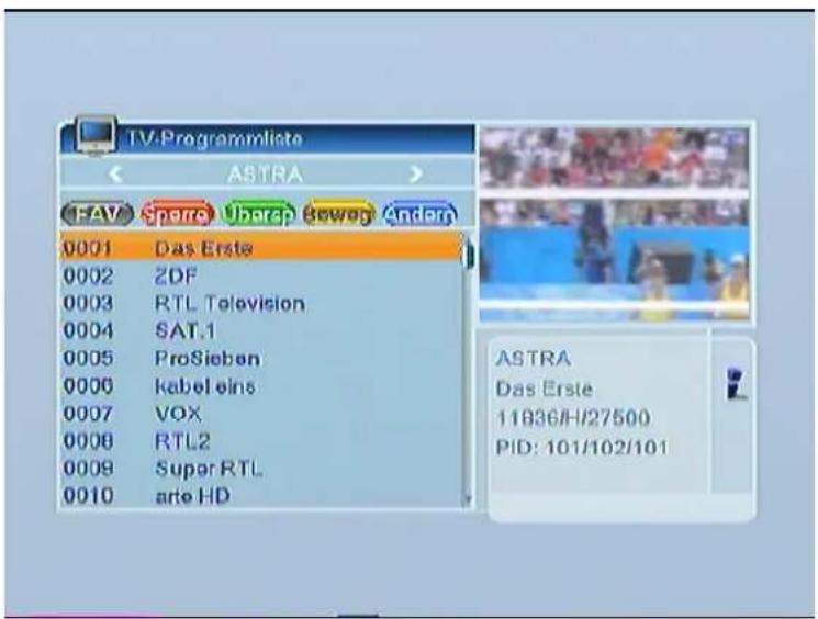 SetOne EasyOne SHD 4U - TV Channel List - 1
