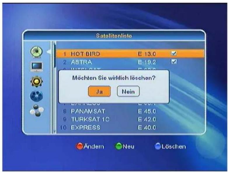 SetOne EasyOne SHD 4U - Satellitenliste - 4