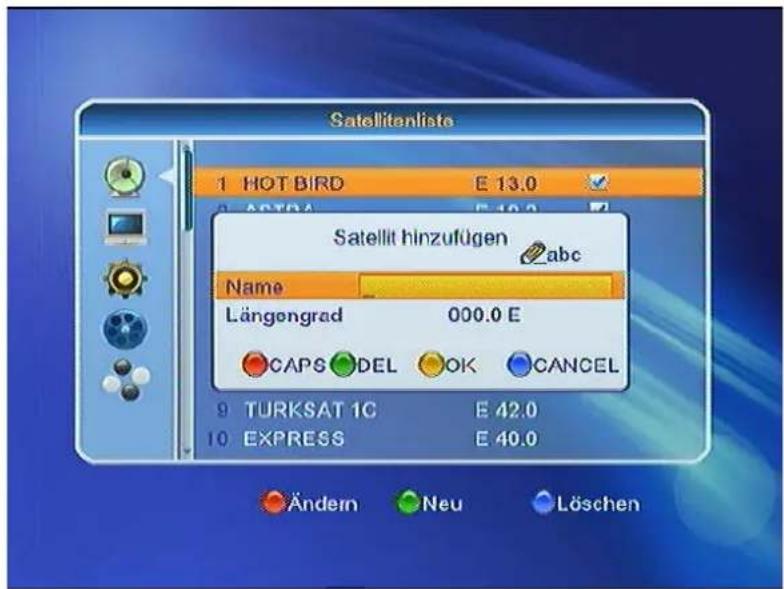 SetOne EasyOne SHD 4U - Satellitenliste - 3