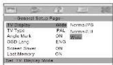 SALORA DVP 9016 - General setup page - 1