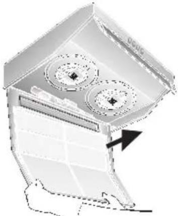SIEMENS LU10152 - Desmontar y montar el filtro antigrasa de fieltro: - 2