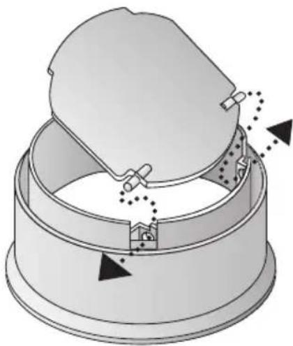 SIEMENS LU10022 - Fitting the one-way flap: - 1