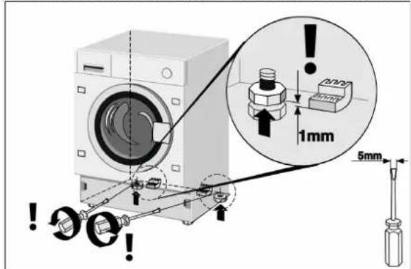 SMEG LSTA146S - POSITIONNEMENT ET MISE DE NIVEAU - 2