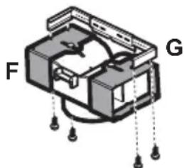 SMEG KSEV910X1 - Assembling the chimney flue support/bracket (3 parts): - 4